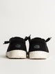WOMENS HEYDUDE WENDY STRETCH SOX SNEAKER - BLACK/WHITE HEYDUDE - Boathouse USA