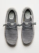 MENS HEYDUDE WALLY STRETCH SOX SLIP-ON - GREY HEYDUDE - Boathouse USA