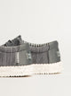 MENS HEYDUDE WALLY STRETCH SOX SLIP-ON - GREY HEYDUDE - Boathouse USA