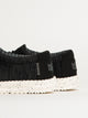 MENS HEYDUDE WALLY STRETCH SOX SLIP-ON - BLACK/WHITE HEYDUDE - Boathouse USA