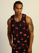 KOLBY SWIM FLAMINGO TANK TOP - BLACK KOLBY - Boathouse USA
