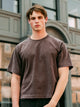 KOLBY SHORT CUT HEAVYWEIGHT TEE - BROWN KOLBY - Boathouse USA