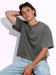 KOLBY SHORT CUT HEAVYWEIGHT TEE - CHARCOAL KOLBY - Boathouse USA