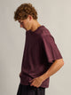 KOLBY SHORT CUT HEAVYWEIGHT TEE - PLUM KOLBY - Boathouse USA