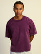 KOLBY SHORT CUT HEAVYWEIGHT TEE - PURPLE KOLBY - Boathouse USA