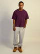 KOLBY SHORT CUT HEAVYWEIGHT TEE - PURPLE KOLBY - Boathouse USA
