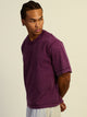 KOLBY SHORT CUT HEAVYWEIGHT TEE - PURPLE KOLBY - Boathouse USA