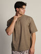 KOLBY BOXY FIT TEE - HEATHER BROWN KOLBY - Boathouse USA