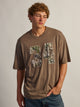 KOLBY LOOSE FIT FOOTBALL T-SHIRT - BROWN KOLBY - Boathouse USA