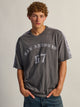 KOLBY LOOSE FIT FOOTBALL TEE - CHARCOAL KOLBY - Boathouse USA
