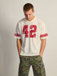 KOLBY LOOSE FIT FOOTBALL TEE - WHITE KOLBY - Boathouse USA