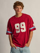 KOLBY LOOSE FIT FOOTBALL T-SHIRT - RED KOLBY - Boathouse USA