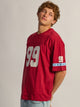 KOLBY LOOSE FIT FOOTBALL T-SHIRT - RED KOLBY - Boathouse USA