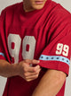 KOLBY LOOSE FIT FOOTBALL T-SHIRT - RED KOLBY - Boathouse USA