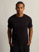 KOLBY SLIM FIT RIBBED T-SHIRT - BLACK KOLBY - Boathouse USA