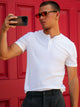 KOLBY SLIM FIT RIBBED T-SHIRT - WHITE KOLBY - Boathouse USA