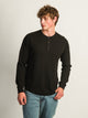 KOLBY WAFFLE HENLEY - BLACK KOLBY - Boathouse USA