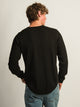 KOLBY WAFFLE HENLEY - BLACK KOLBY - Boathouse USA