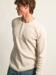 KOLBY WAFFLE HENLEY - OATMEAL KOLBY - Boathouse USA