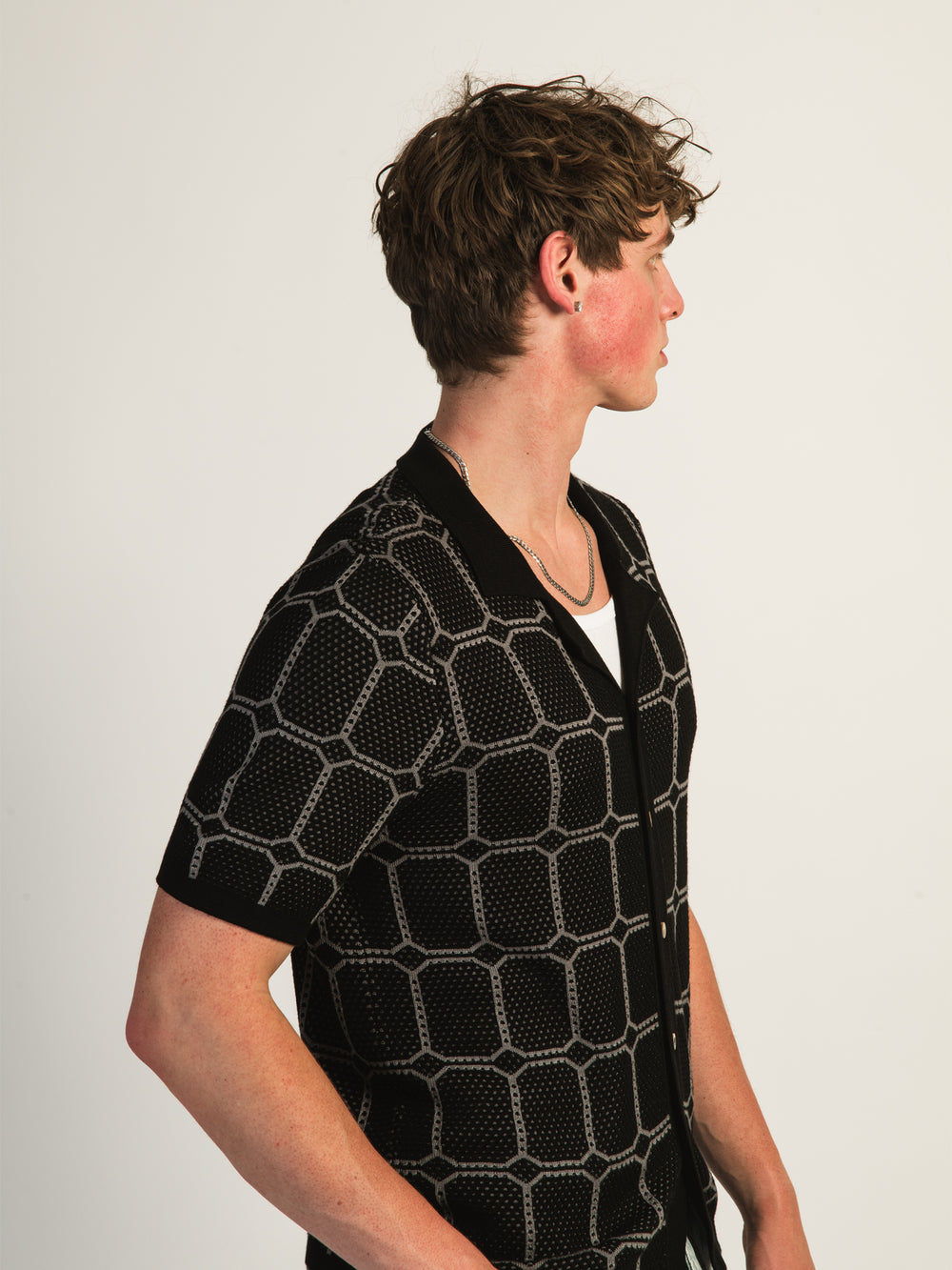 KOLBY KNIT SHIRT - BLACK