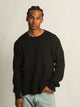 KOLBY SHORT CUT LONG SLEEVE WAFFLE SHIRT - BLACK KOLBY - Boathouse USA