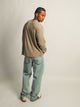 KOLBY SHORT CUT LONG SLEEVE WAFFLE SHIRT - BROWN KOLBY - Boathouse USA