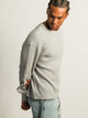 KOLBY SHORT CUT LONG SLEEVE WAFFLE SHIRT - HEATHER GREY KOLBY - Boathouse USA