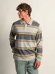 KOLBY LONG SLEEVE RUGBY SHIRT - HEATHER GREY KOLBY - Boathouse USA