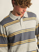KOLBY LONG SLEEVE RUGBY SHIRT - HEATHER GREY KOLBY - Boathouse USA