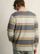 KOLBY LONG SLEEVE RUGBY SHIRT - HEATHER GREY KOLBY - Boathouse USA