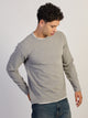 LAYERED KNIT TEE - HEATHER GREY