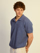 KOLBY RELAXED FIT KNIT POLO - BLUE KOLBY - Boathouse USA