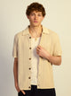 KOLBY RELAXED FIT KNIT BUTTON UP - IRON KOLBY - Boathouse USA