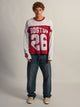 BAGGY LONG SLEEVE TEE - VINTAGE RED KOLBY - Boathouse USA