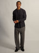 TEXTURED WAFFLE HENLEY - BLACK KOLBY - Boathouse USA