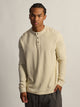 KOLBY TEXTURED WAFFLE HENLEY TEE - OFF WHITE KOLBY - Boathouse USA