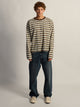 KOLBY ESSENTIAL BAGGY LONG SLEEVE TEE - BROWN STRIPE KOLBY - Boathouse USA