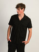 KOLBY WAFFLE SHIRT - BLACK KOLBY - Boathouse USA