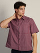 KOLBY BOXY PLAID SHIRT - BURGUNDY KOLBY - Boathouse USA