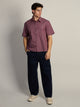 KOLBY BOXY PLAID SHIRT - BURGUNDY KOLBY - Boathouse USA