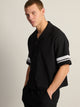 KOLBY SHORT CUT RIBBED BUTTON UP - BLACK KOLBY - Boathouse USA