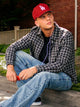 KOLBY SHORT CUT FLANNEL - BLACK KOLBY - Boathouse USA