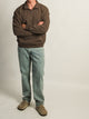 KOLBY RELAXED FIT QUARTER ZIP - CHOCOLATE KOLBY - Boathouse USA