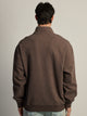KOLBY RELAXED FIT QUARTER ZIP - CHOCOLATE KOLBY - Boathouse USA
