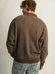 KOLBY RELAXED FIT QUARTER ZIP - CHOCOLATE KOLBY - Boathouse USA