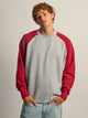 KOLBY RAGLAN CREWNECK - VINTAGE RED KOLBY - Boathouse USA