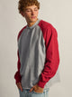 KOLBY RAGLAN CREWNECK - VINTAGE RED KOLBY - Boathouse USA