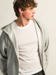 KOLBY RELAXED CREW FIT FULL ZIP HOODIE - HEATHER GREY KOLBY - Boathouse USA