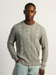 KOLBY CABLE KNIT SWEATER - HEATHER GREY KOLBY - Boathouse USA