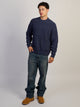 KOLBY WAFFLE CREW SWEATER - NAVY KOLBY - Boathouse USA